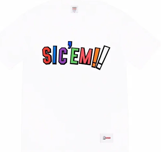 S XL WTAPS  L Black M Tee White Sic'em! and Color 21FW ￥99 Letter 0606